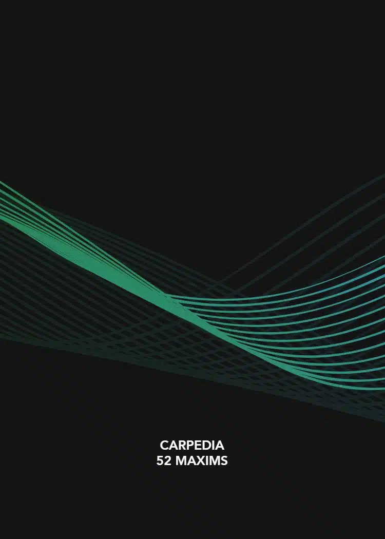 Carpedia 52 Maxims first page