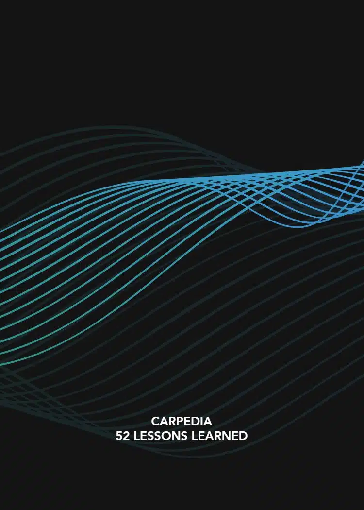 Carpedia 52 Lessons Learned first page